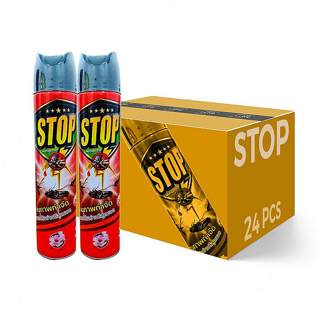 STOP Aerosol Cherry Fragrance 600 ML 1 Case have 24 ...